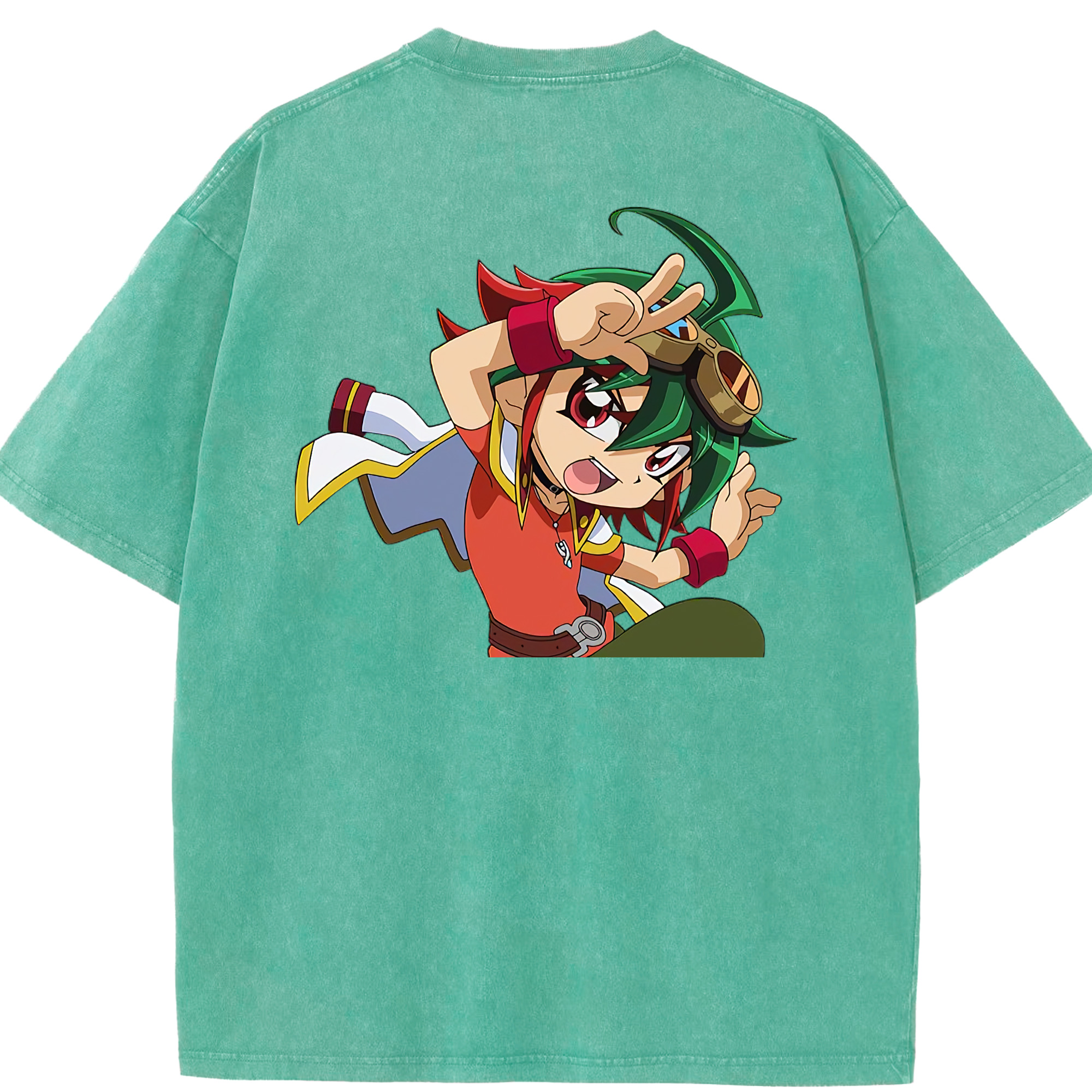 （画像用） 遊☆戯☆王 Yu-Gi-Oh! 綿100% ヴィンテージ風 半袖Tシャツ（背面プリント）